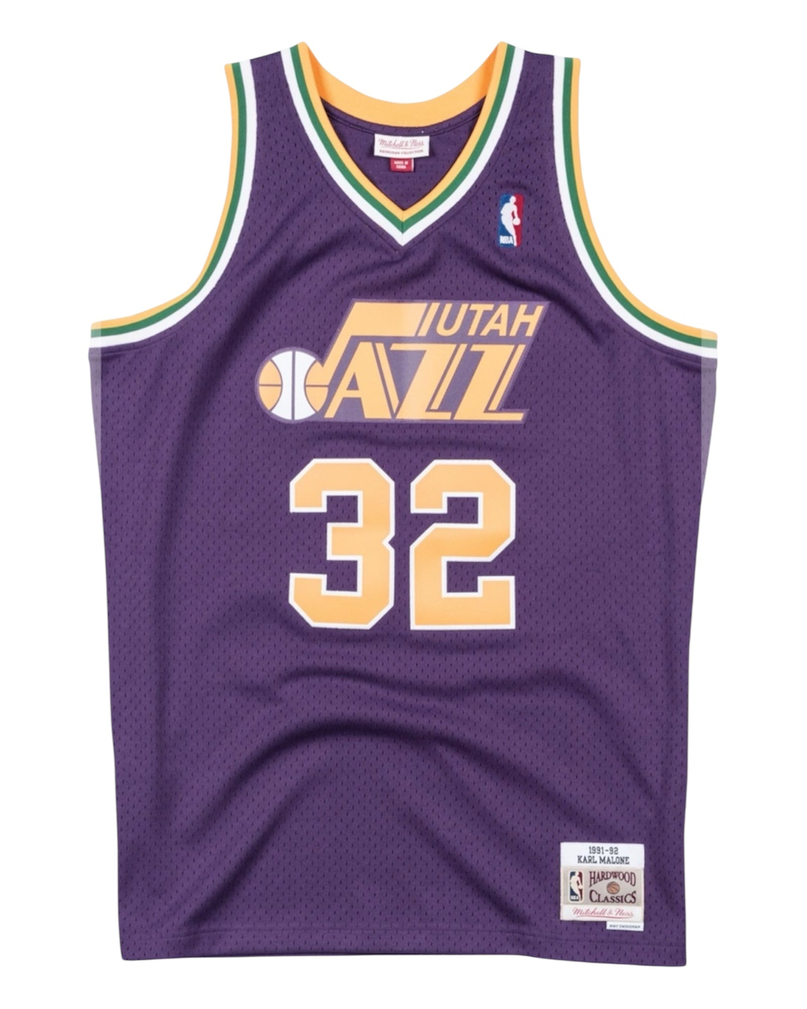 Utah Jazz 1991/1992 Away Malone (M) HWC