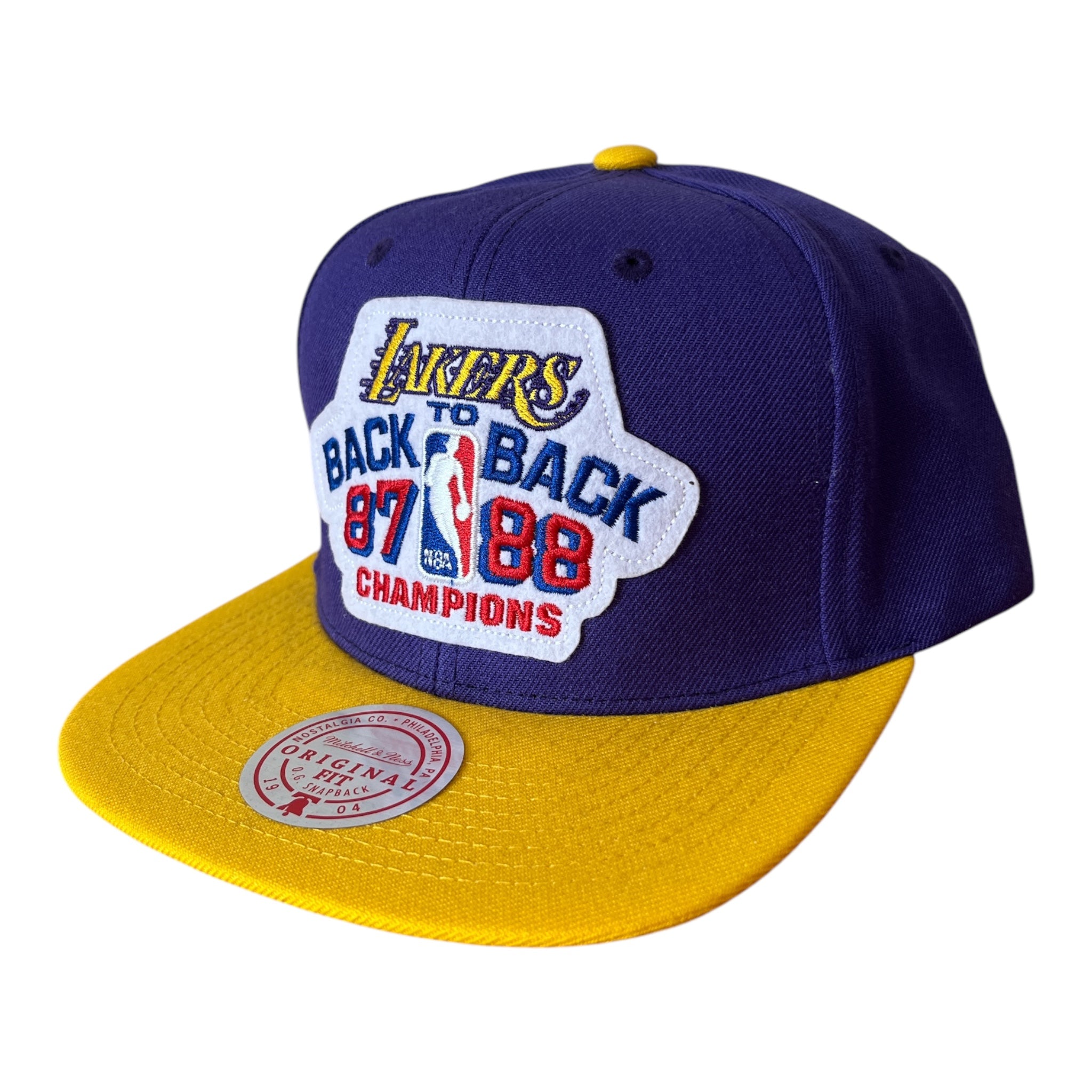 Casquette Los Angeles Lakers - Back to Back 87/88 (Mitchell&Ness)