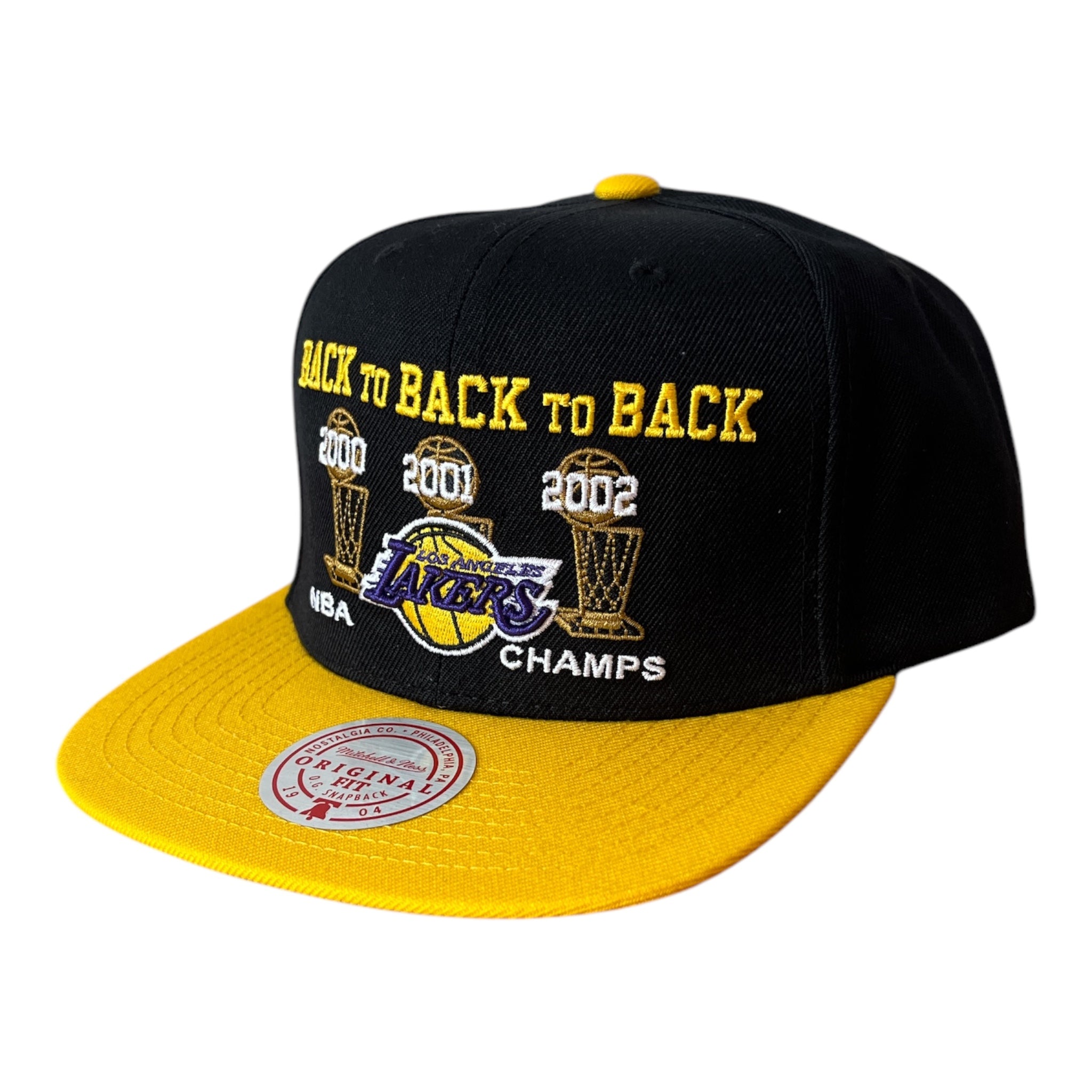 Casquette Los Angeles Lakers - Back to Back to Back (Mitchell&Ness)
