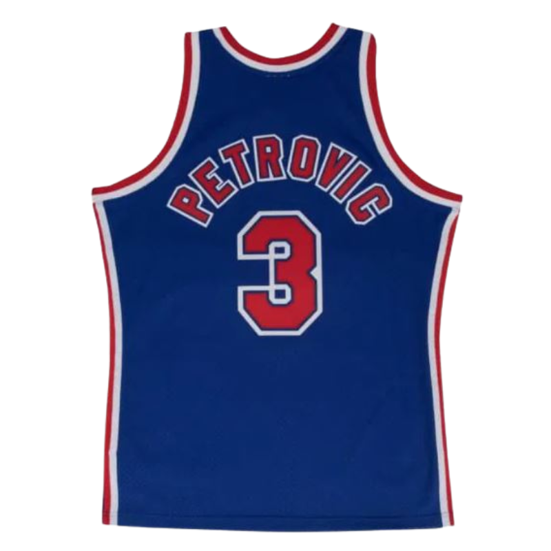 New Jersey Nets 1992/1993 Away Petrovic (M) HWC