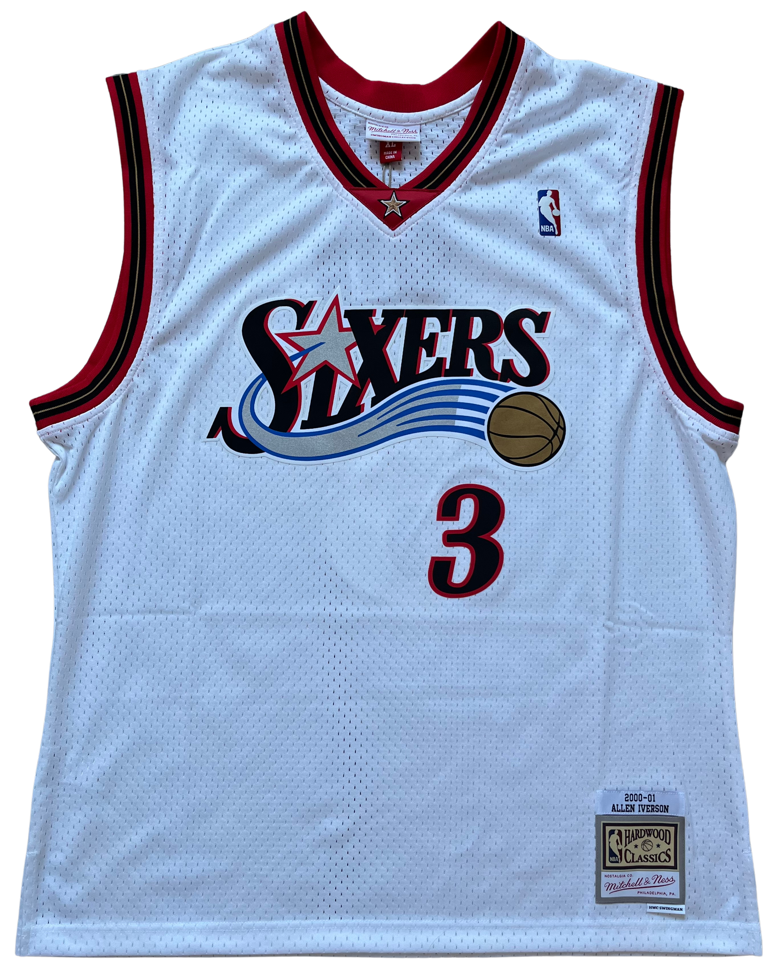 Philadelphia Sixers 2000/2001 Home Iverson (XL) HWC