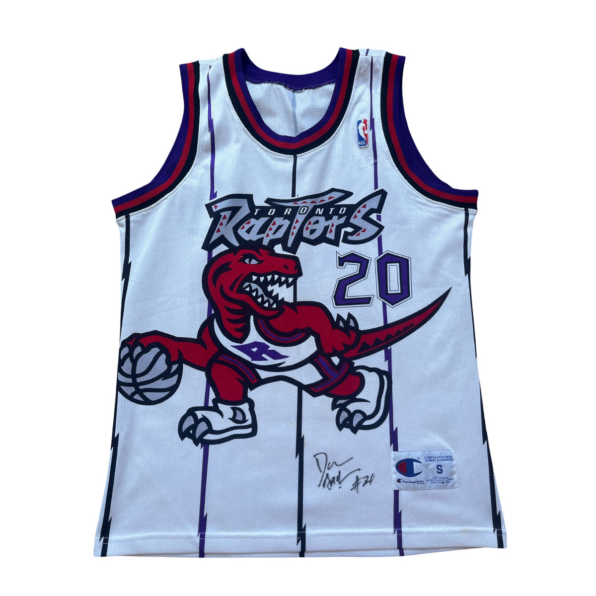 Toronto Raptors 1995/1998 Home Stoudamire (S) Signé