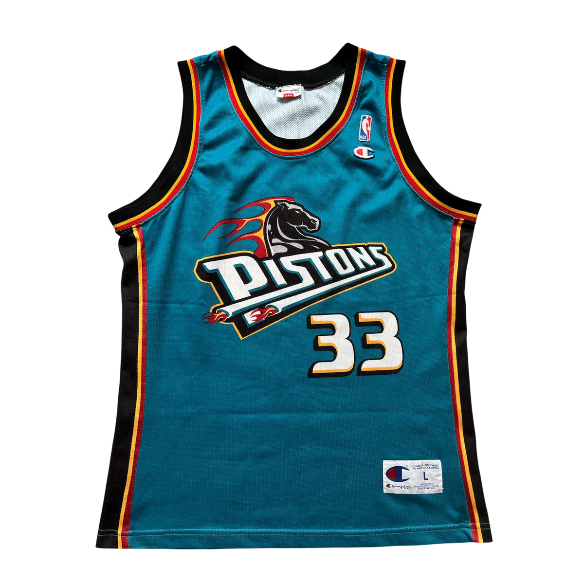 Detroit Pistons 1996/2000 Away Hill (L)