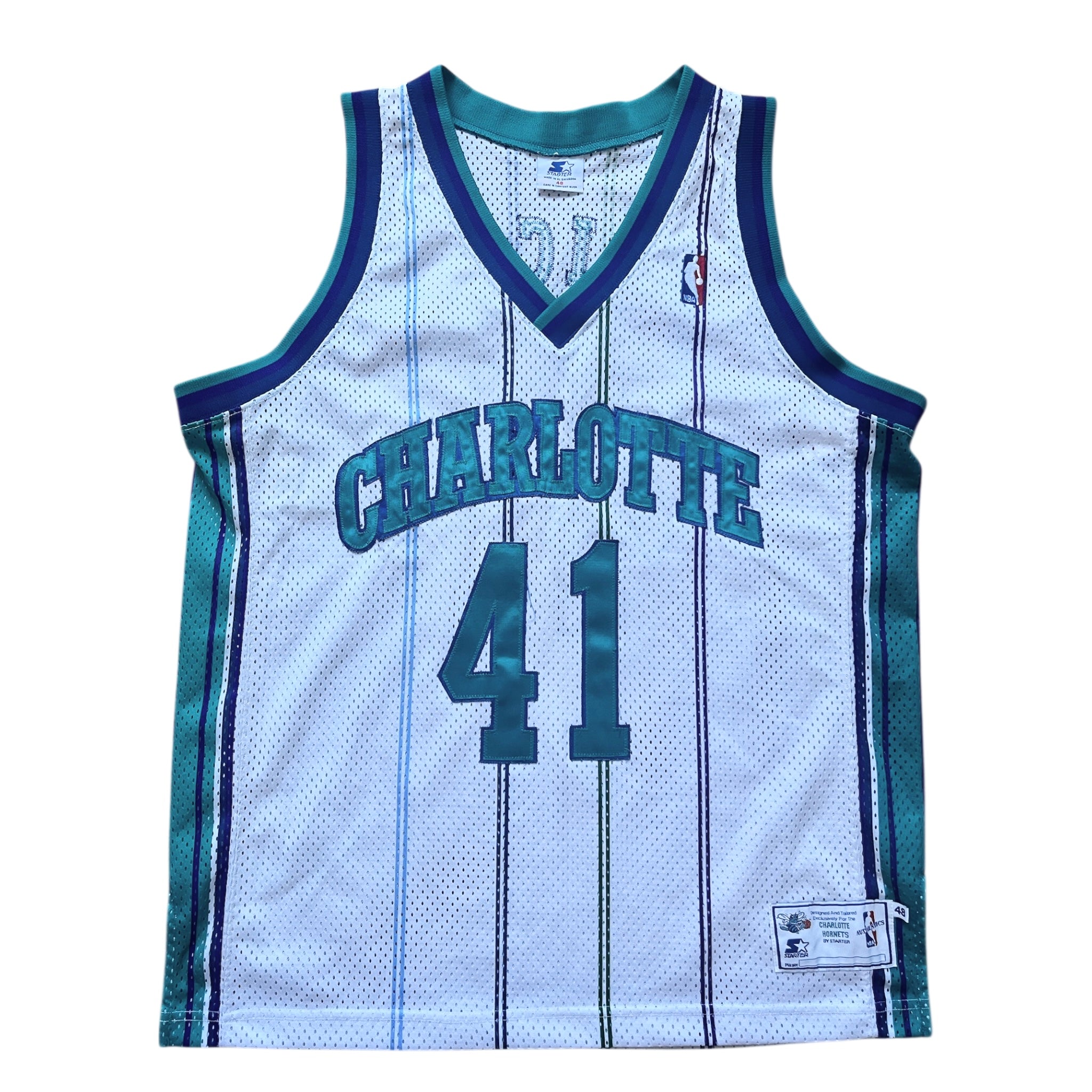 Charlotte Hornets 1995/1998 Home Rice (L) HWC