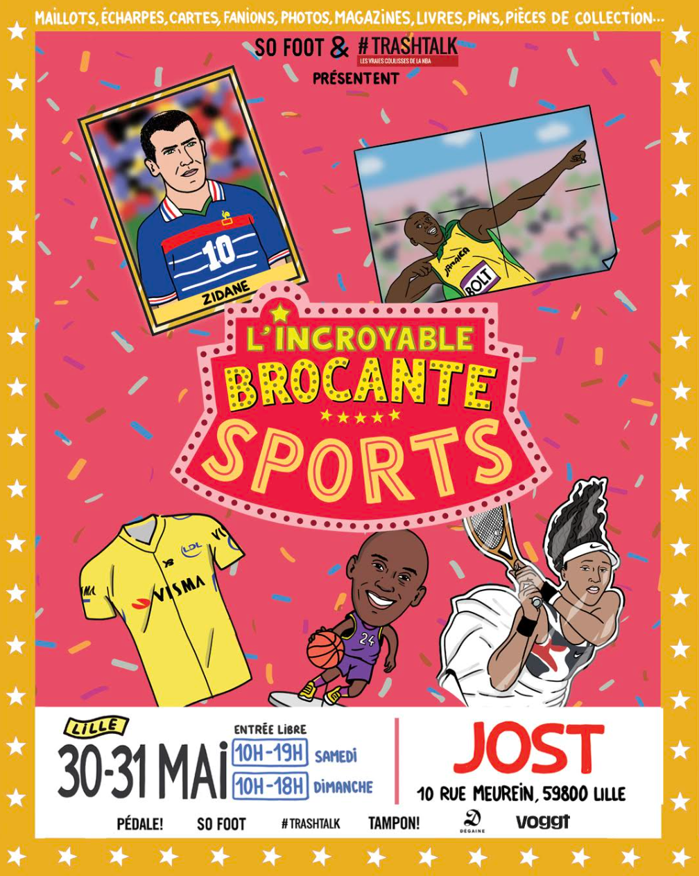All Star Vintage présent à l'Incroyable Brocante Sport 2026 à Lille les 30 et 31 mai prochain !