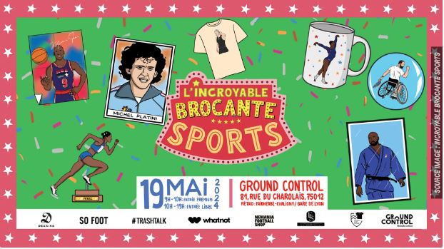 Nous serons à l'Incroyable Brocante Sport !