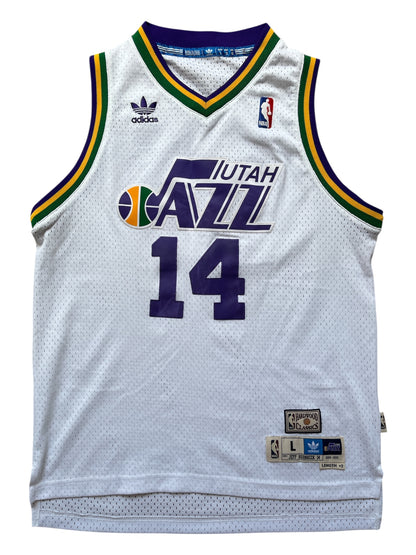 Utah Jazz 1994/1995 Home Hornacek (Enfant L) HWC