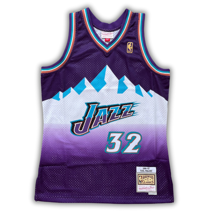 Utah Jazz 1996/1997 Away Malone (M) HWC