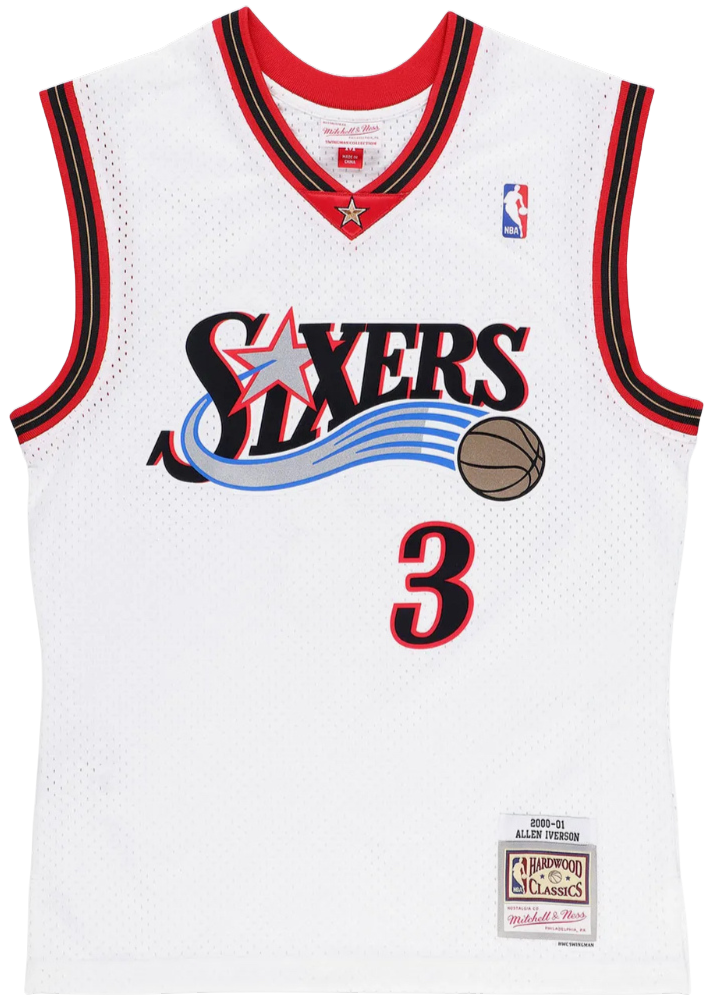 Philadelphia Sixers 2000/2001 Home Iverson (L) HWC