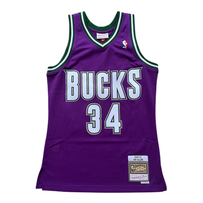 Milwaukee Bucks 2000/2001 Away Allen (S) HWC