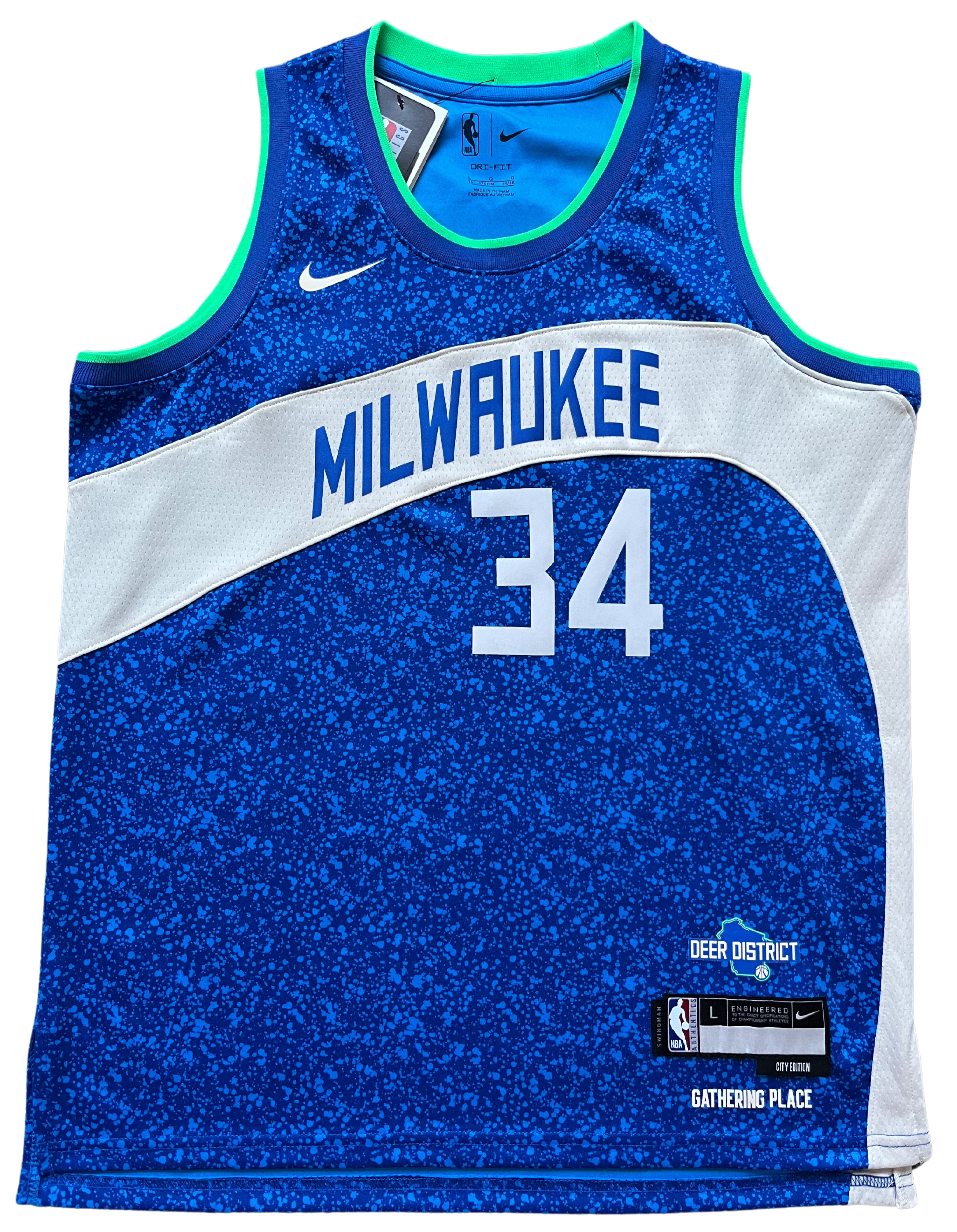 Milwaukee Bucks 2023/2024 City Edition Antetokounmpo (Enfant L)