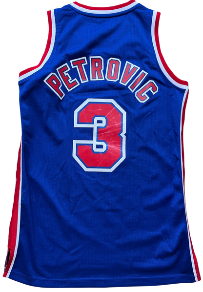 New Jersey Nets 1990/1997 Away Petrovic (M) HWC