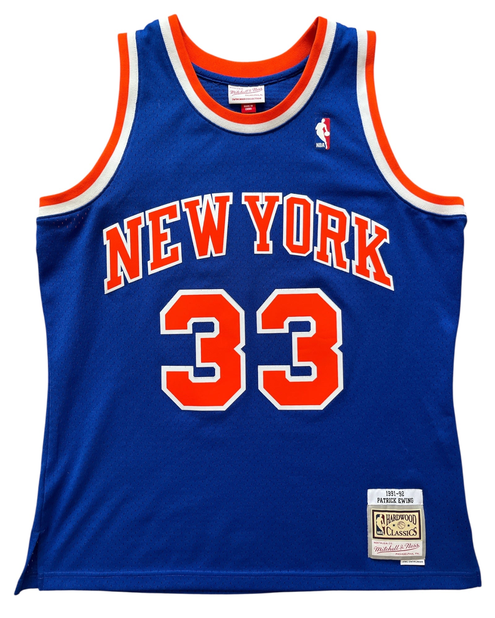 New York Knicks 1991/1992 Away Ewing (L) HWC