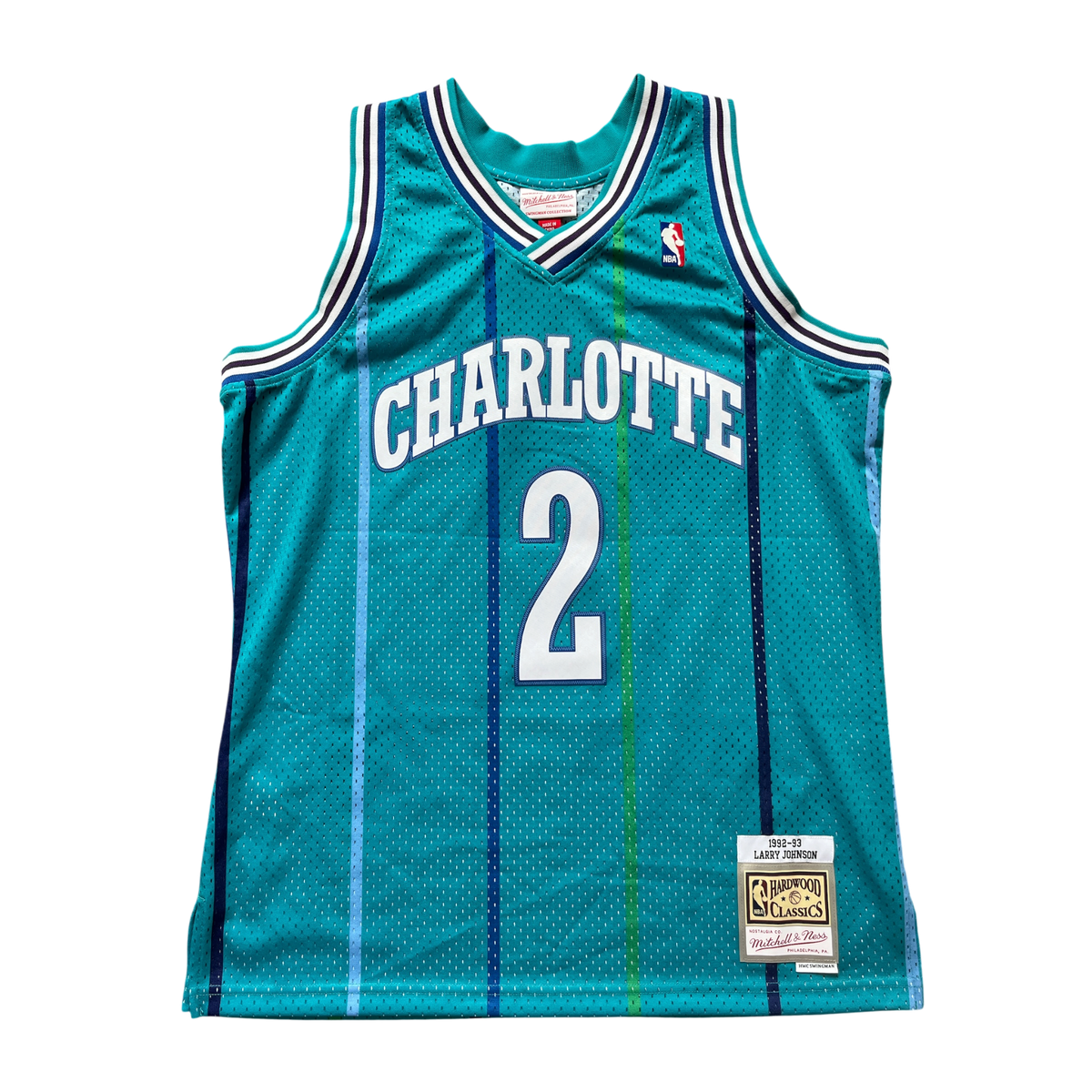 Charlotte Hornets 1992/1993 Away Johnson (L) HWC